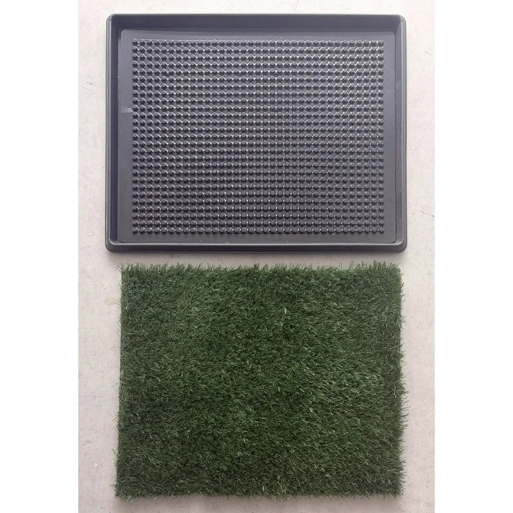 20x25 Reusable Artificial Grass Dog Pee Pad with Tray Indoor Outdoor Potty Turf